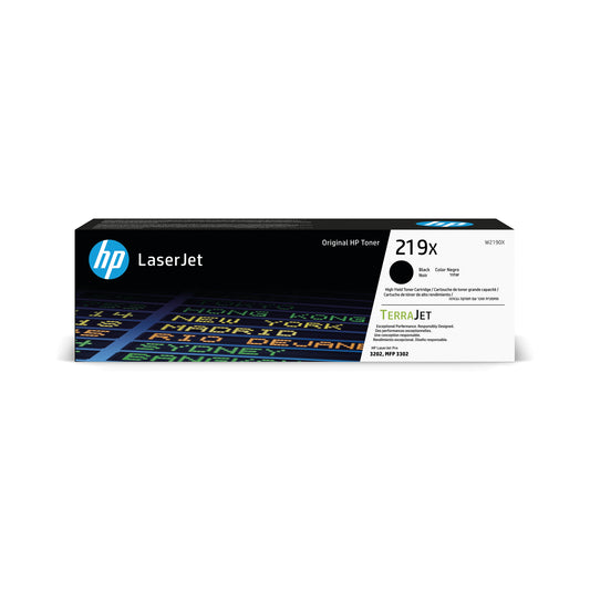 HP 219X LaserJet Toner Cartridge High Yield Black W2190X