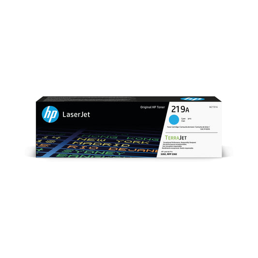 HP 219A LaserJet Toner Cartridge Cyan W2191A