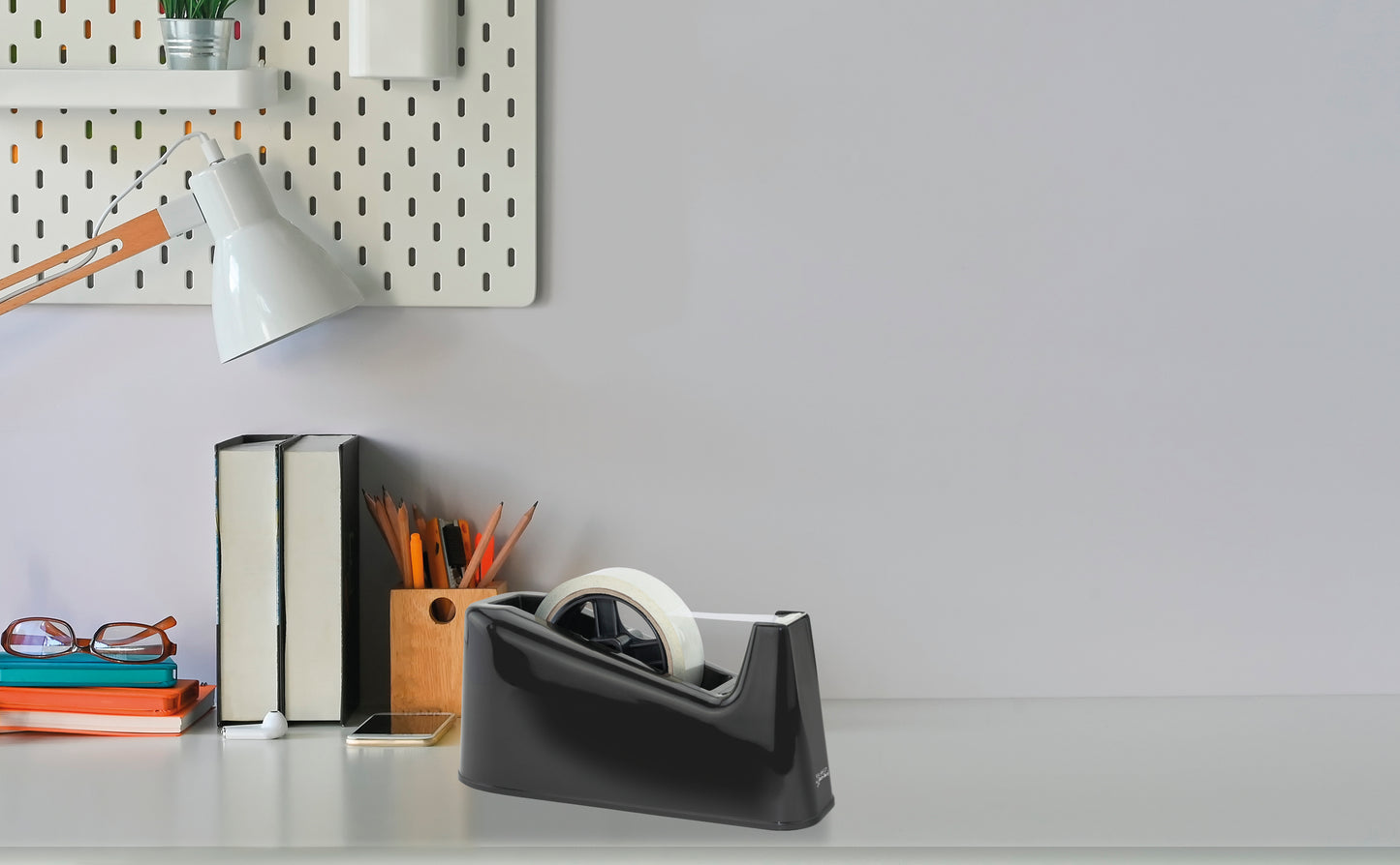 Rapesco Germ-Savvy 500 Tape Dispenser Heavy Duty Black RPTD500B