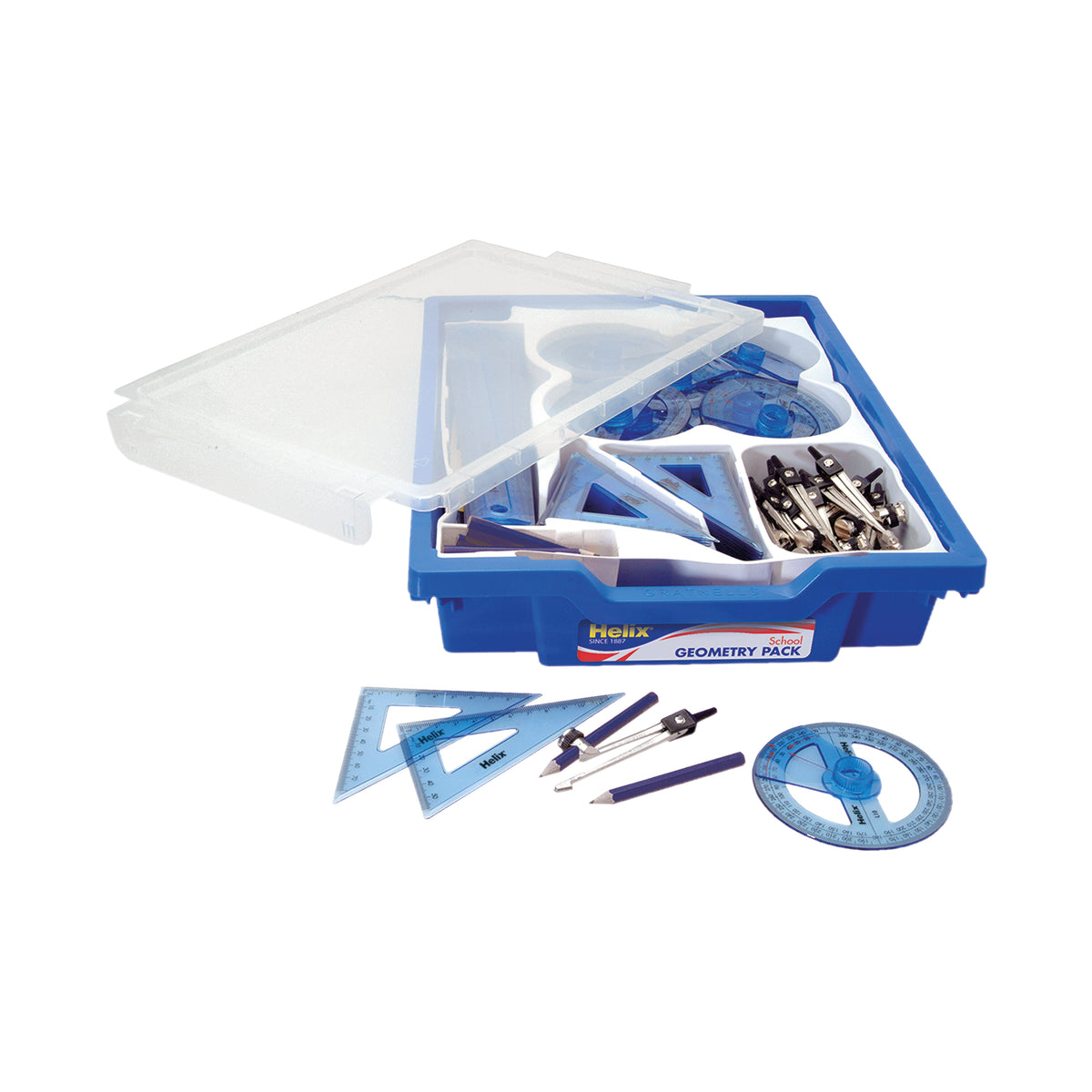 Helix Geometry Class Set (Comes in a tray with clip on lid) Q99040 ...