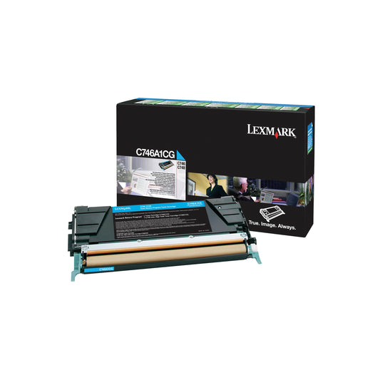 Lexmark Cyan Return Programme 7K Toner Cartridge C746A1CG