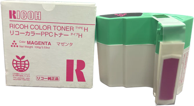 Ricoh Magenta Toner Type H toner cartridge Original for Aficio 2003, Aficio 2103, Aficio 2203.