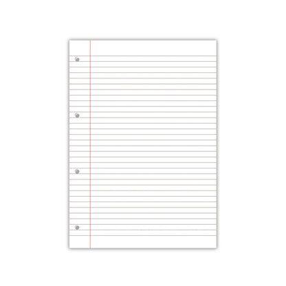 Hamelin 8mm Ruled/Margin Refill Pad A4 80 Sheet (5 Pack) 400127657