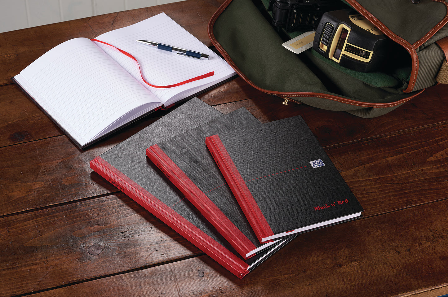 Black n' Red Casebound Hardback Ruled Notebook 192 Pages B5 (Pack of 5) 400082917