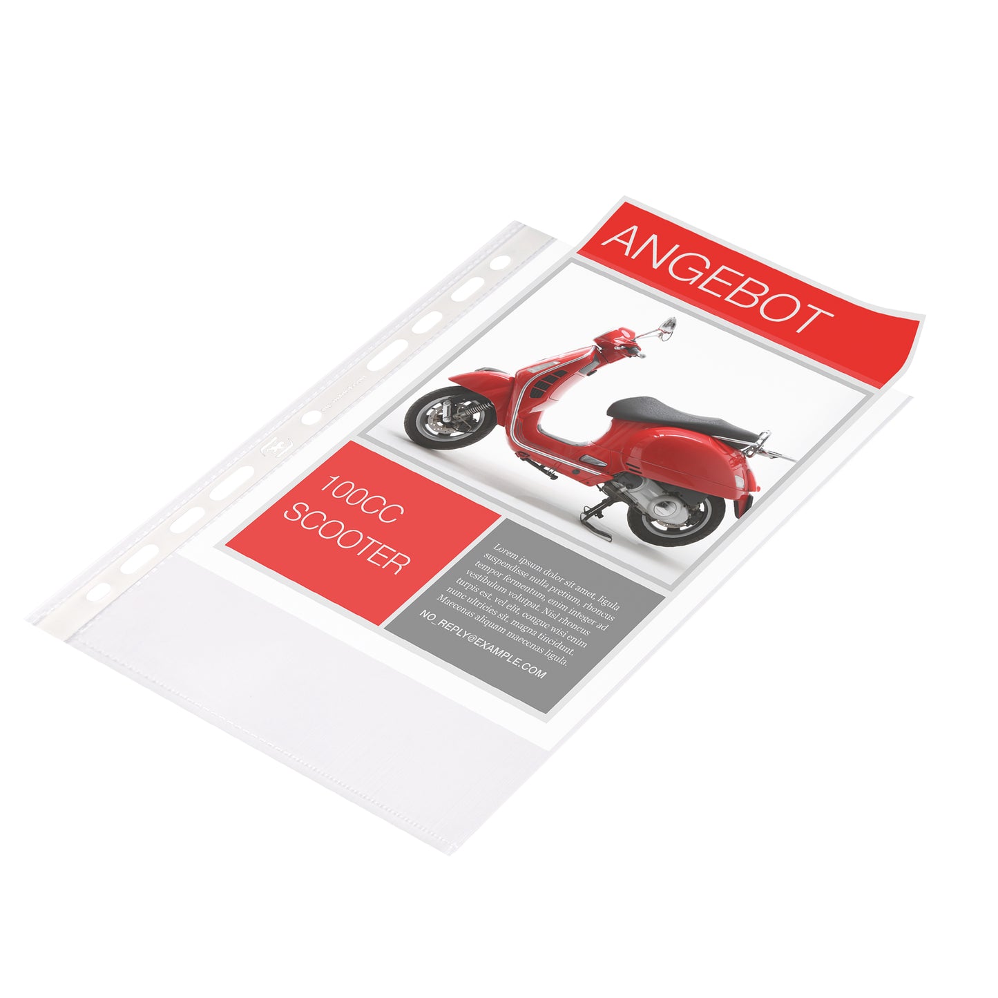 Oxford Punched Pocket 60 micron A5 Clear (100 Pack) 400025671