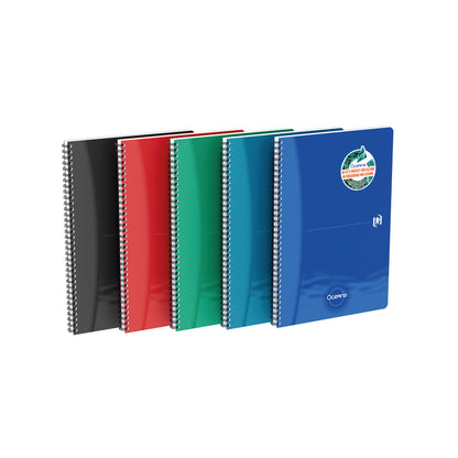 Oxford Oceanis Wirebound Notebook Ruled A4 Assorted (Pack of 5) 400178653