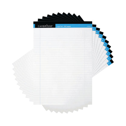 Cambridge Legal Pad 100P 70gsm A4 White (10 Pack) 100080159