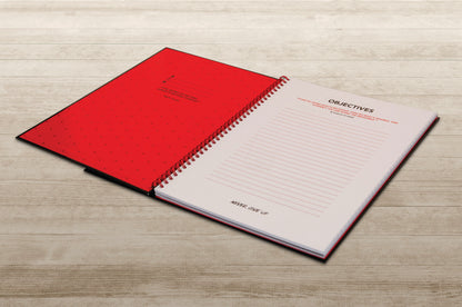 Black n' Red Wirebound Hardback Notebook Ruled 140 Pages A4 (Pack of 5) Plus 2 FOC 400115985