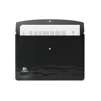 Oxford Oceanis Press Stud Wallet A4+ Assorted (Pack of 4) 400177825