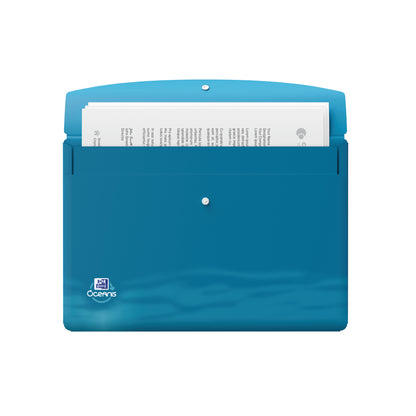 Oxford Oceanis Press Stud Wallet A4+ Assorted (Pack of 4) 400177825