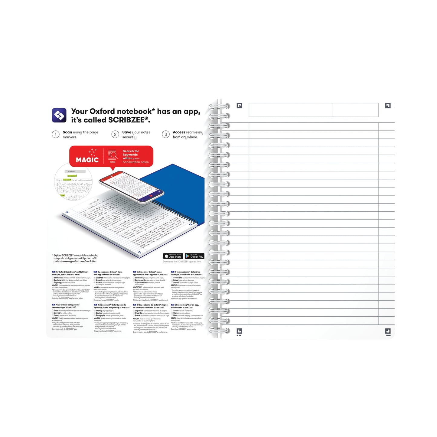 Oxford Office Wirebound Notebook Transparent Assorted A5 (Pack of 5) 100104780