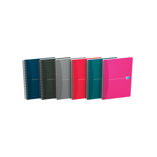 Oxford Card Cover Wirebound Notebook A5 Assorted (Pack of 5) 100103741