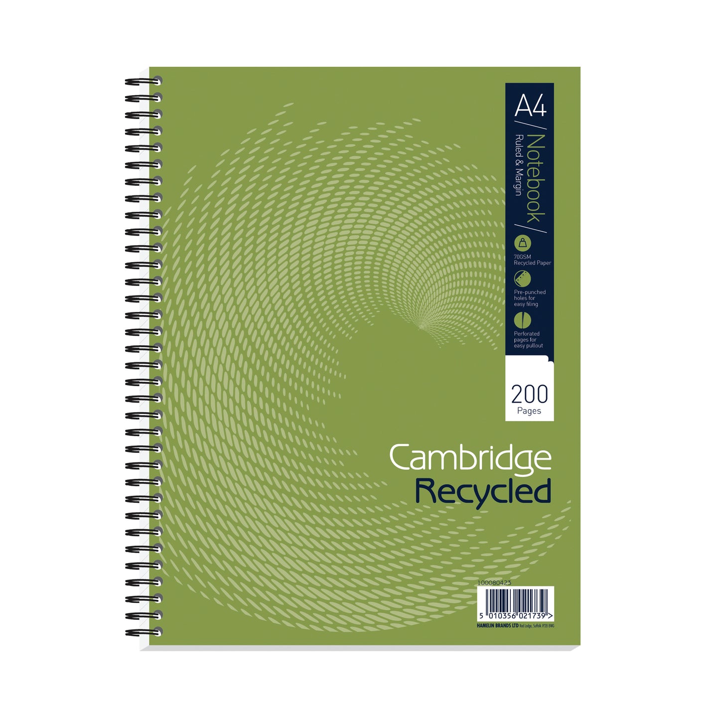 Cambridge Recycled Ruled Wirebound Notebook 200 Pages A4+ (3 Pack) 100080423