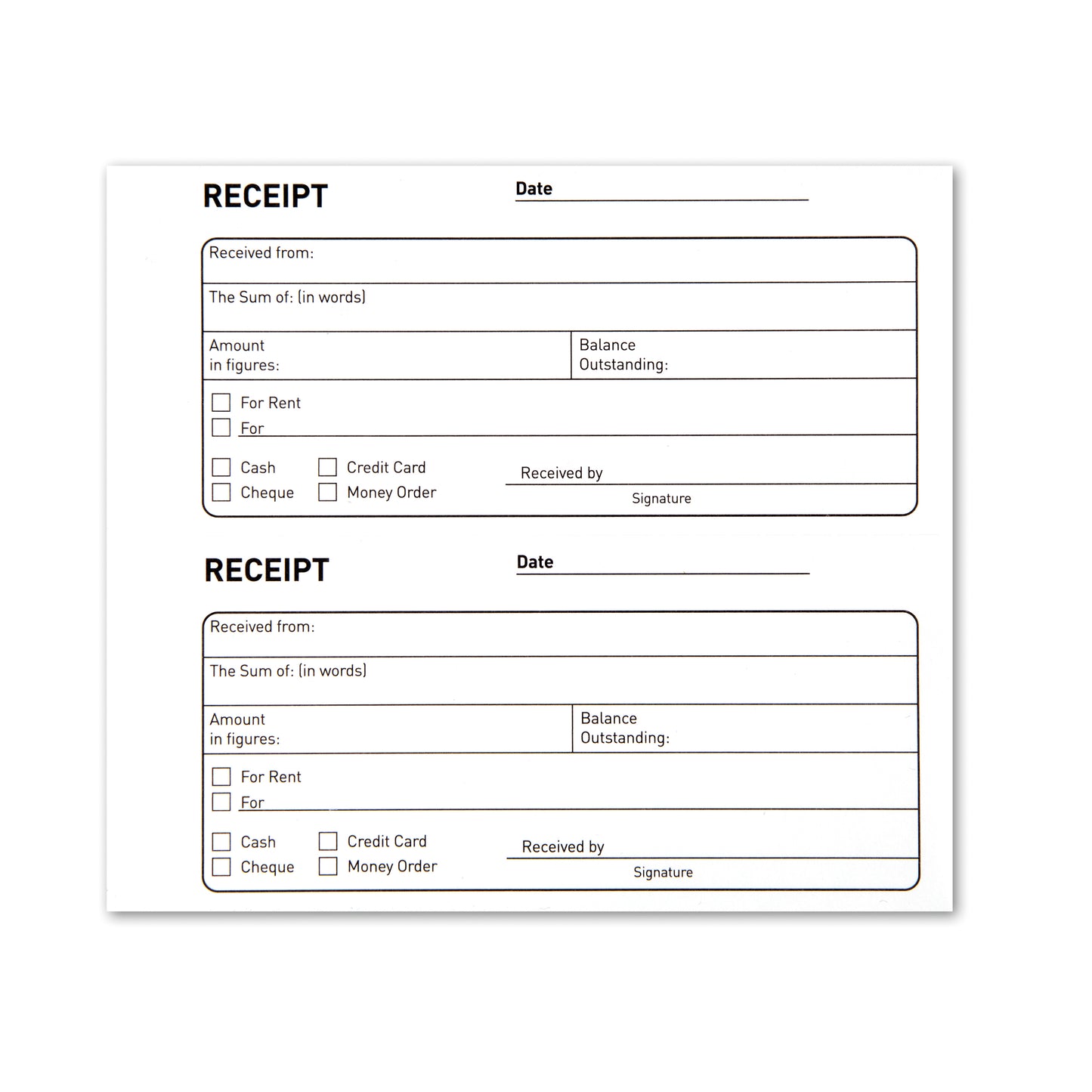 Challenge Duplicate Receipt Book 100 Sets 105x130mm (Pack of 5) 100080444
