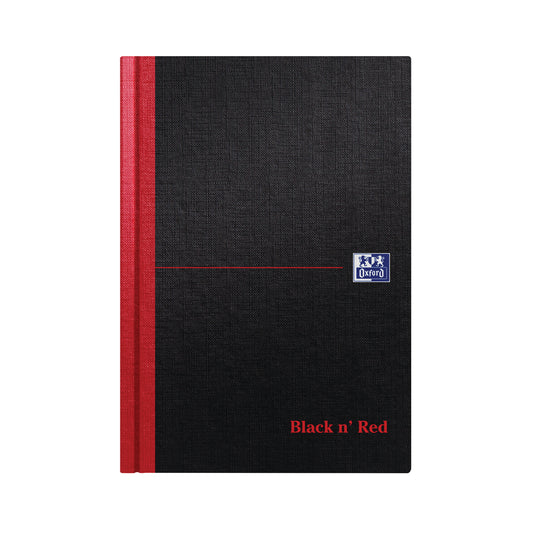 Black n' Red Casebound Hardback Notebook 192 Pages A5 (Pack of 5) 100080459