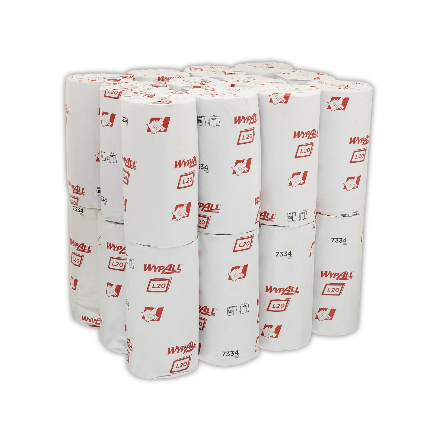Wypall L20 Extra Small Roll Wipers (Pack of 24) 7334