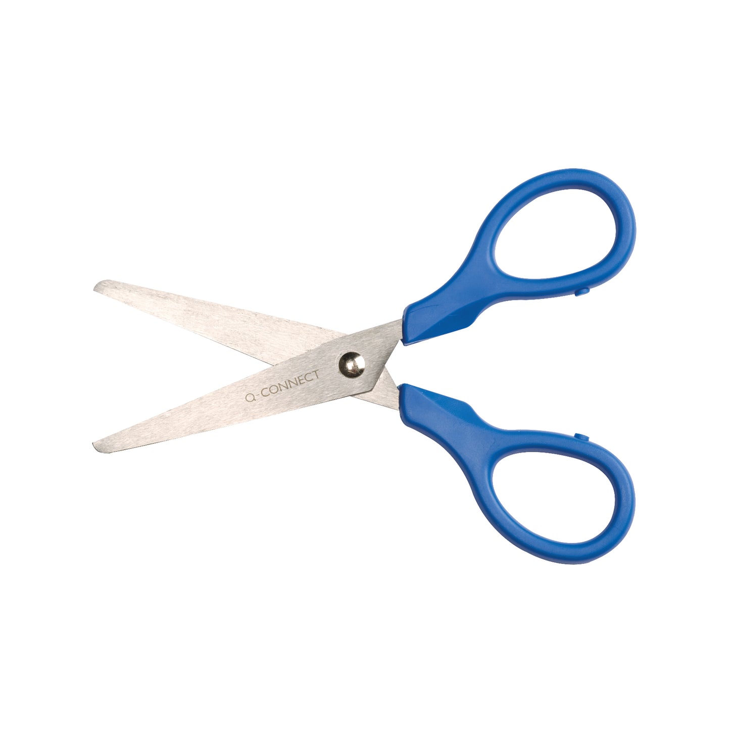 Q-Connect Ergonomic All Purpose Scissors 130mm Stainless Steel Blades Red or Blue Handle CKF01229