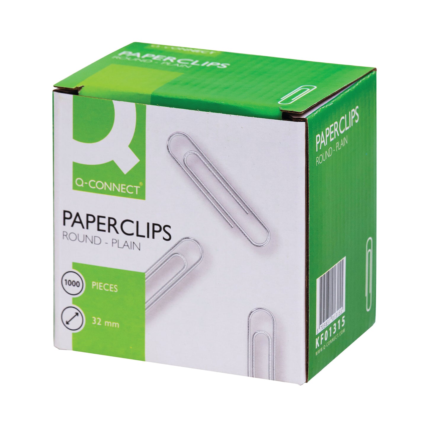 Q-Connect Paperclips Plain 32mm (Pack of 1000) KF01315