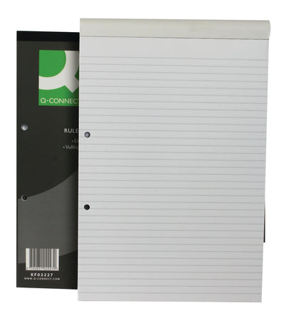 Q-Connect Feint Ruled Headbound Refill Pad 160 Pages A4 (Pack of 10) KF02227