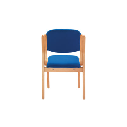 Jemini Wood Frame Side Chair No Arms 640x640x845mm Blue KF03512