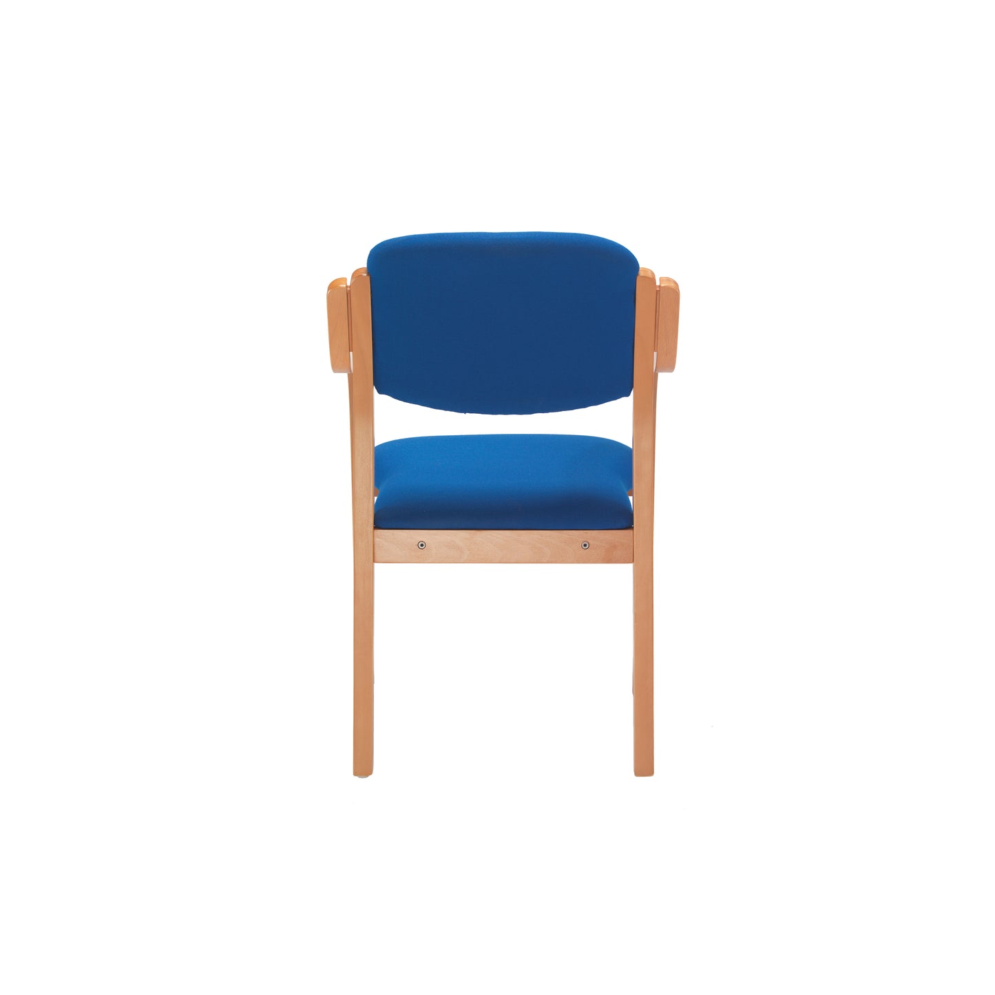 Jemini Wood Frame Chair with Arms 700x700x850mm Blue KF03514