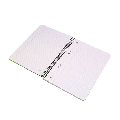 Q-Connect Spiral Bound Polypropylene Notebook 160 Pages A5 Green (Pack of 5) KF10033