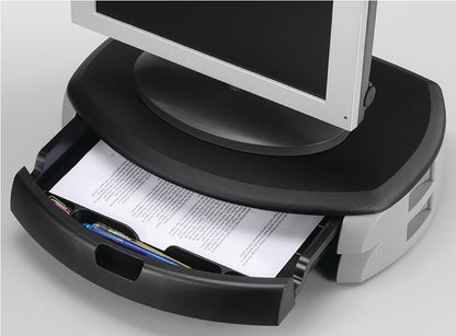 Q-Connect Monitor/Printer Stand with Storage Drawer Black KF20081
