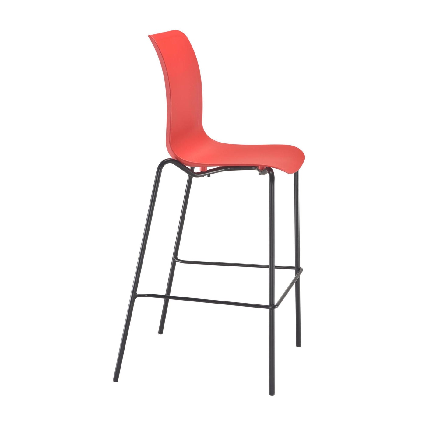 Jemini Flexi High Stool 570x575x1160mm Red KF70039