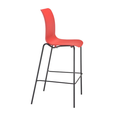 Jemini Flexi High Stool 570x575x1160mm Red KF70039