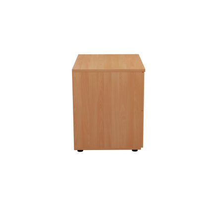 Jemini 2 Drawer Desk Side Filing Cabinet 800x600x730mm Beech KF71528