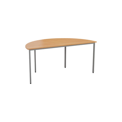 Jemini Semi Circular Multipurpose Table 1600x800x730mm Beech KF71589