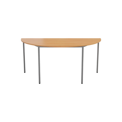 Jemini Semi Circular Multipurpose Table 1600x800x730mm Beech KF71589