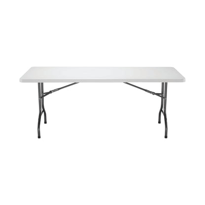 Jemini Rectangular Folding Table 1830x760x740mm White KF72330