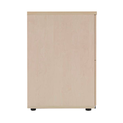 Jemini 2 Drawer Desk Side Filing Cabinet 800x600x730mm Maple KF72418