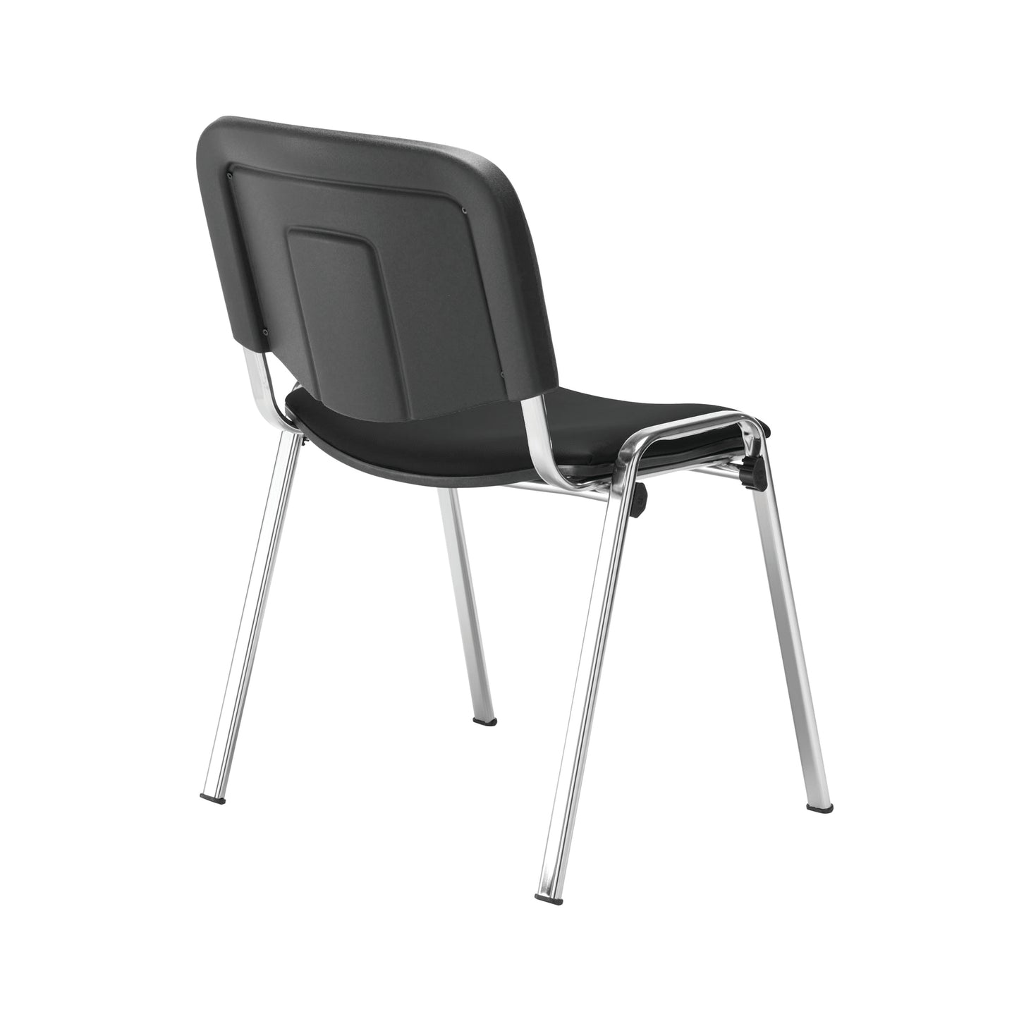 Jemini Ultra Multipurpose Stacking Chair Polyurethane Black/Chrome KF72907