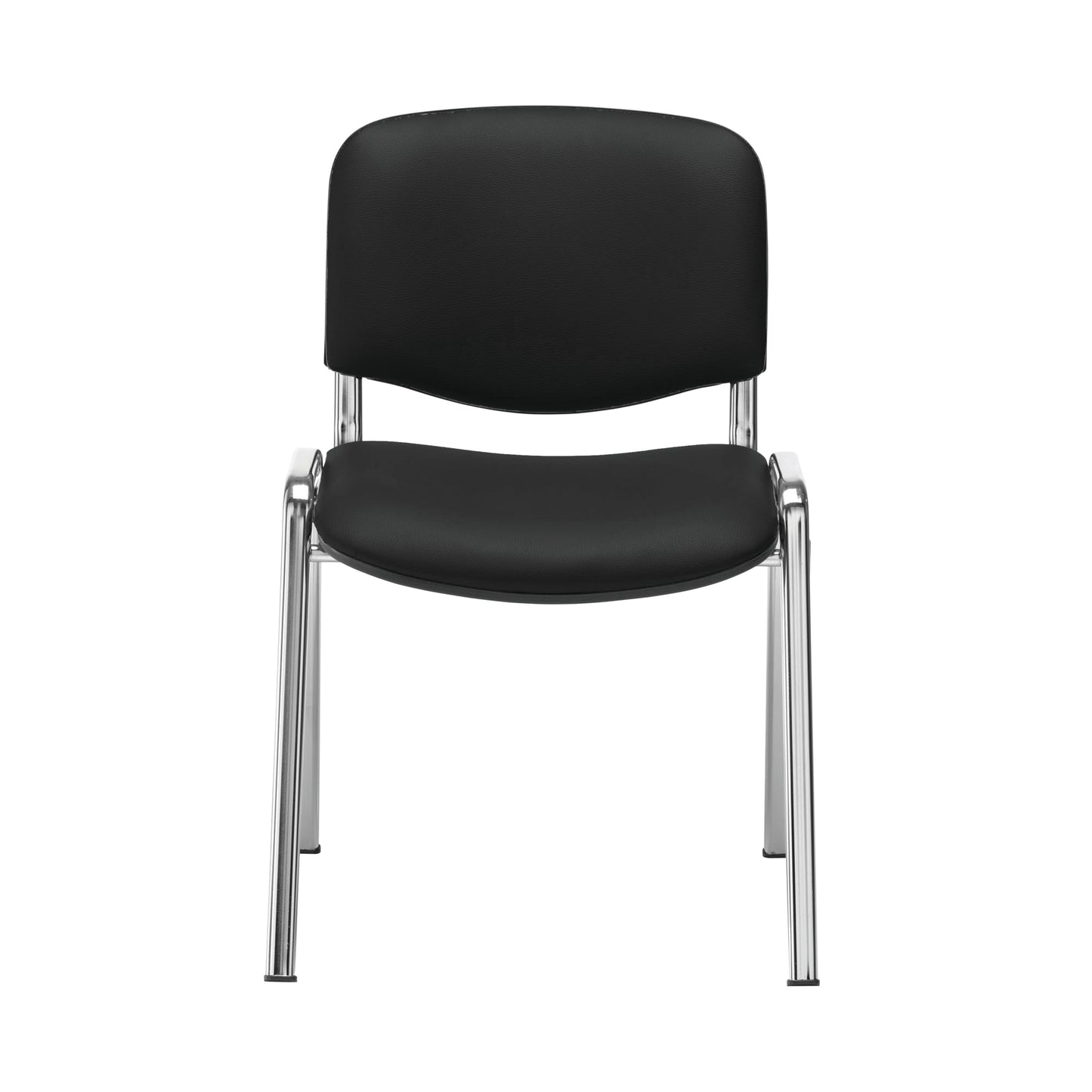 Jemini Ultra Multipurpose Stacking Chair Polyurethane Black/Chrome KF72907