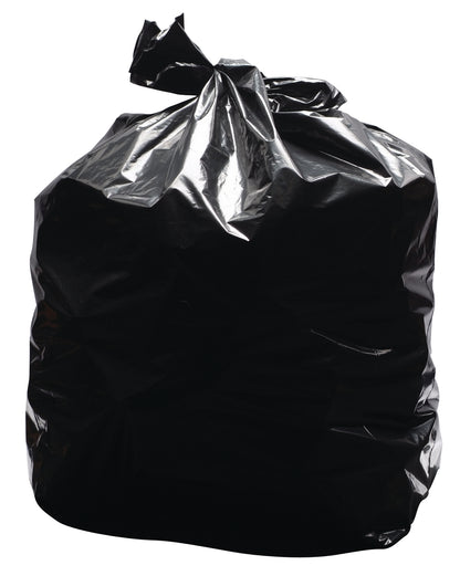 2Work Light Duty Refuse Sack Black (Pack of 200) KF73375