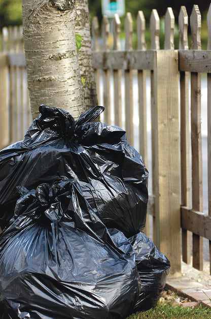 2Work Heavy Duty Refuse Sack Black (Pack of 200) KF73376