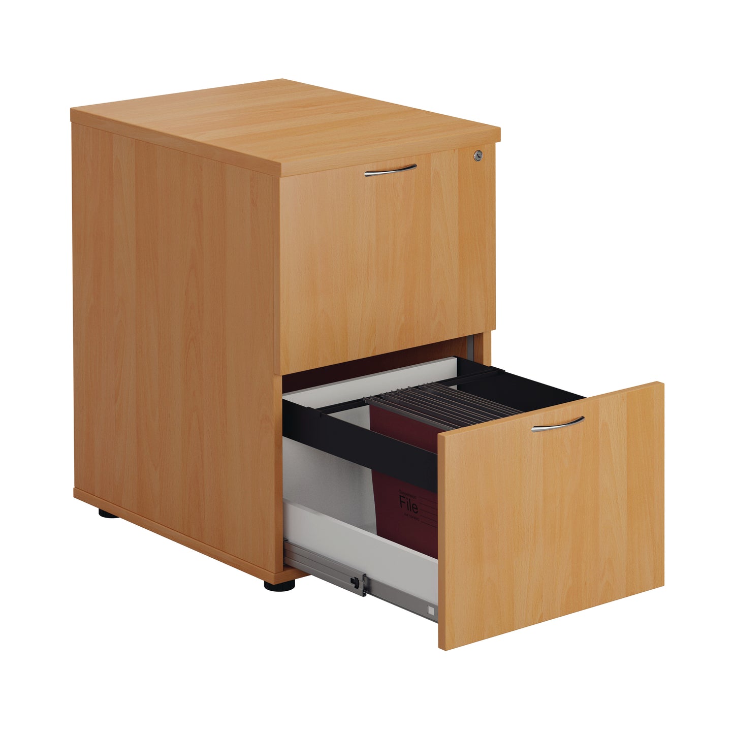 First 2 Drawer Filing Cabinet 464x600x710mm Beech KF74515