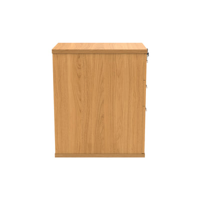 Astin 3 Drawer Desk High Pedestal Lockable 480x680x745mm Norwegian Beech KF77714