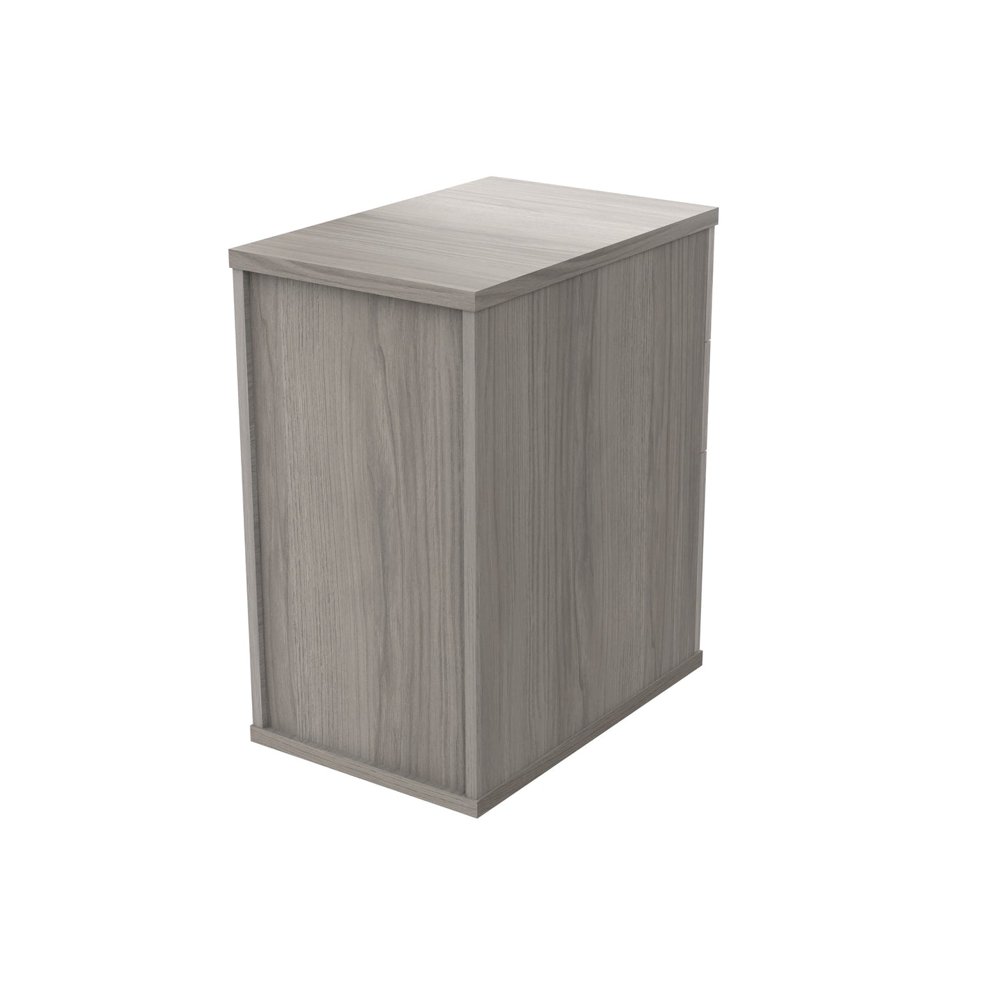Astin 3 Drawer Desk High Pedestal Lockable 480x680x745mm Alaskan Grey Oak KF77717
