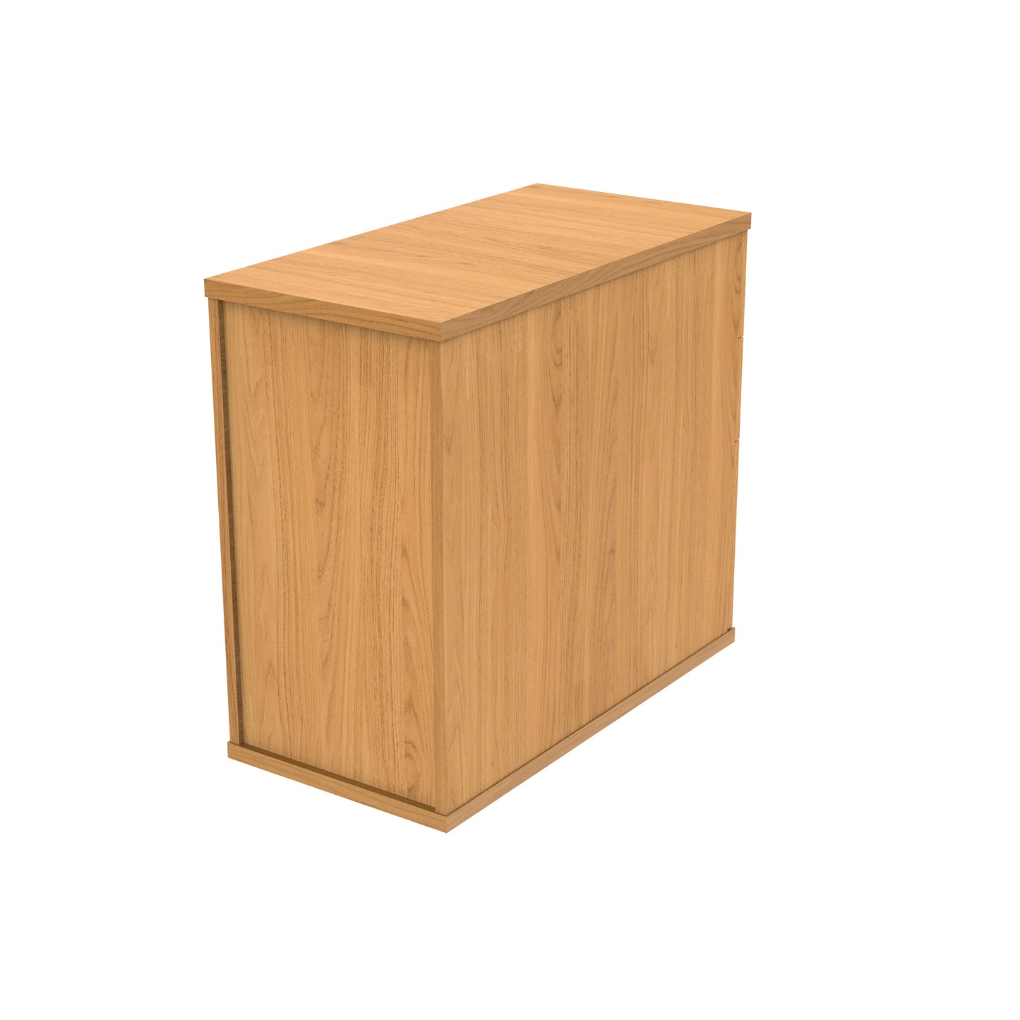 Astin 3 Drawer Desk High Pedestal Lockable 480x880x745mm Norwegian Beech KF77718