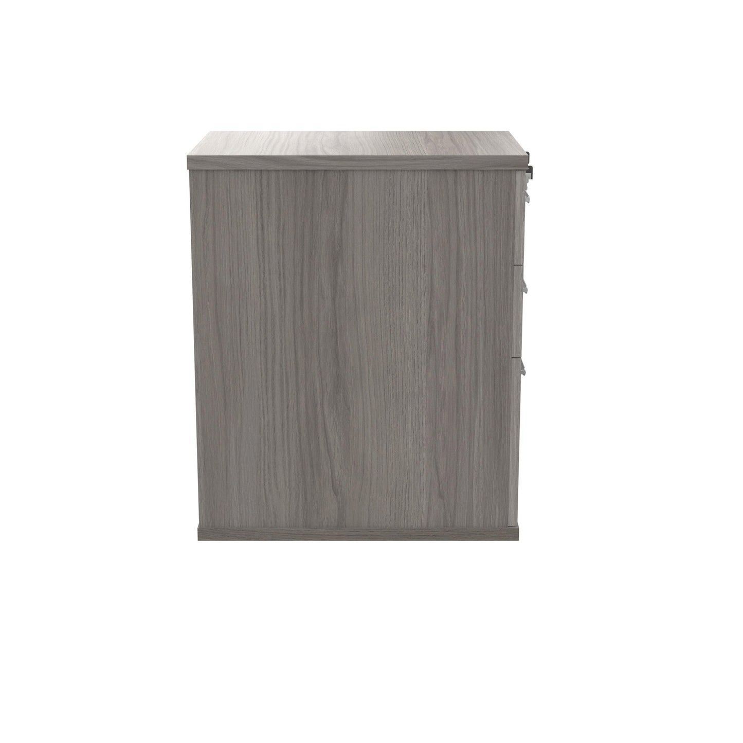 Astin 3 Drawer Desk High Pedestal Lockable 400x500x592mm Alaskan Grey Oak KF77721