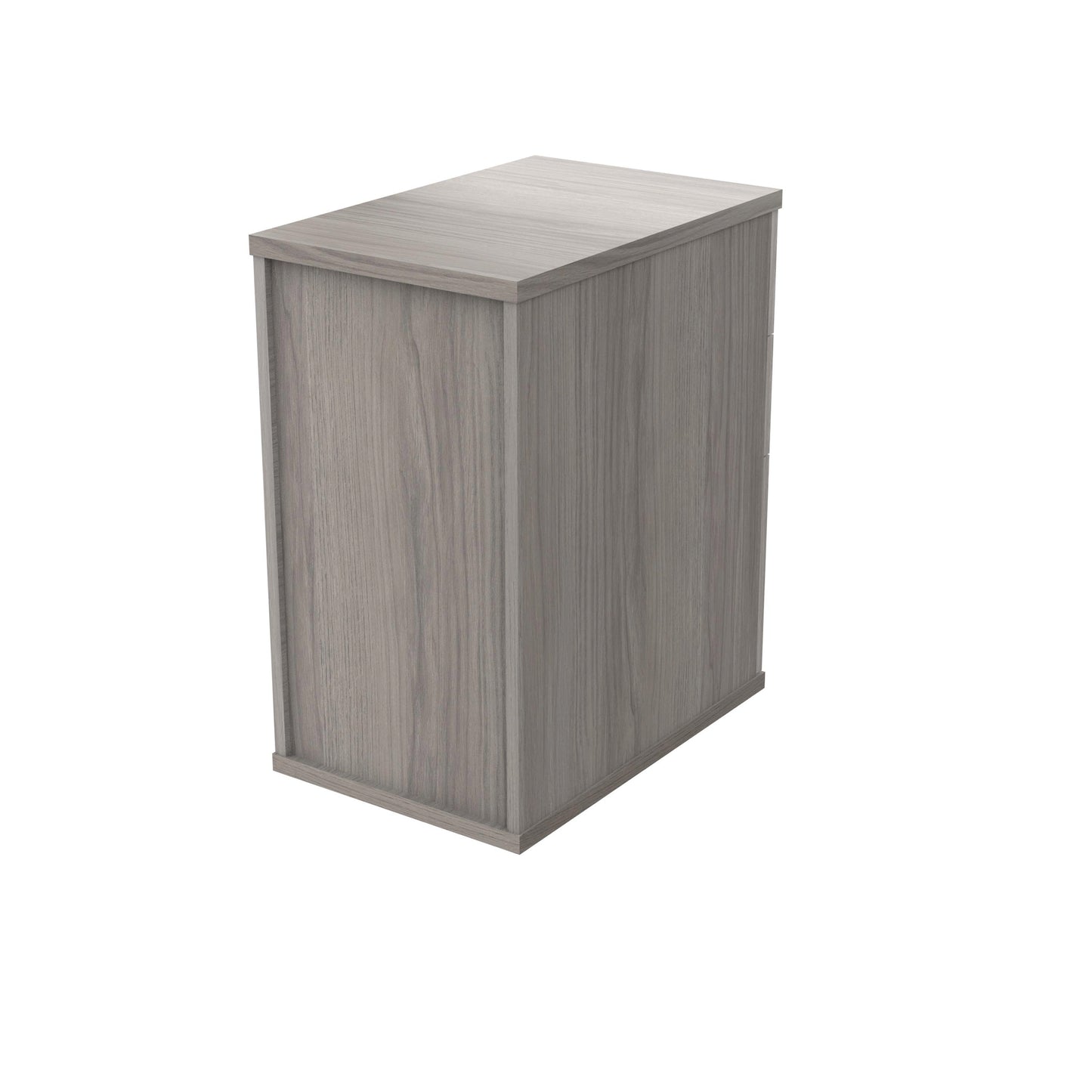 Astin 3 Drawer Desk High Pedestal Lockable 400x500x592mm Alaskan Grey Oak KF77721