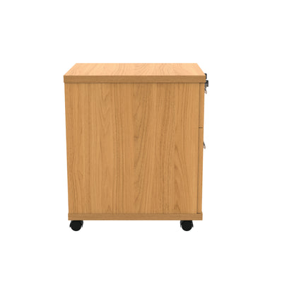 Astin 2 Drawer Mobile Under Desk Pedestal 400x500x590mm Norwegian Beech KF77722
