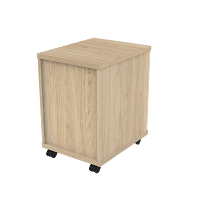 Astin 2 Drawer Mobile Under Desk Pedestal 400x500x590mm Canadian Oak KF77724