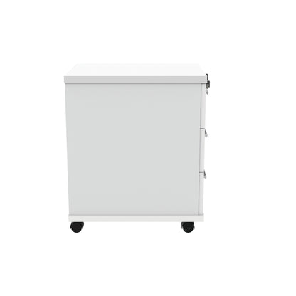 Astin 3 Drawer Mobile Under Desk Pedestal 400x500x590mm Arctic White KF77727