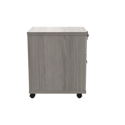 Astin 2 Drawer Mobile Under Desk Pedestal 400x500x590mm Alaskan Grey Oak KF77728