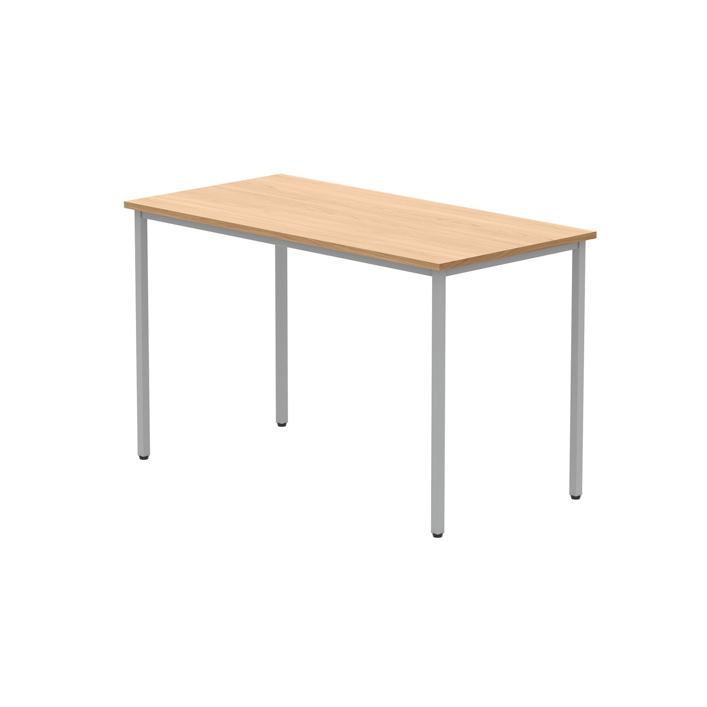 Astin Rectangular Multipurpose Table 1200x600x730mm Norwegian Beech/Silver KF77732