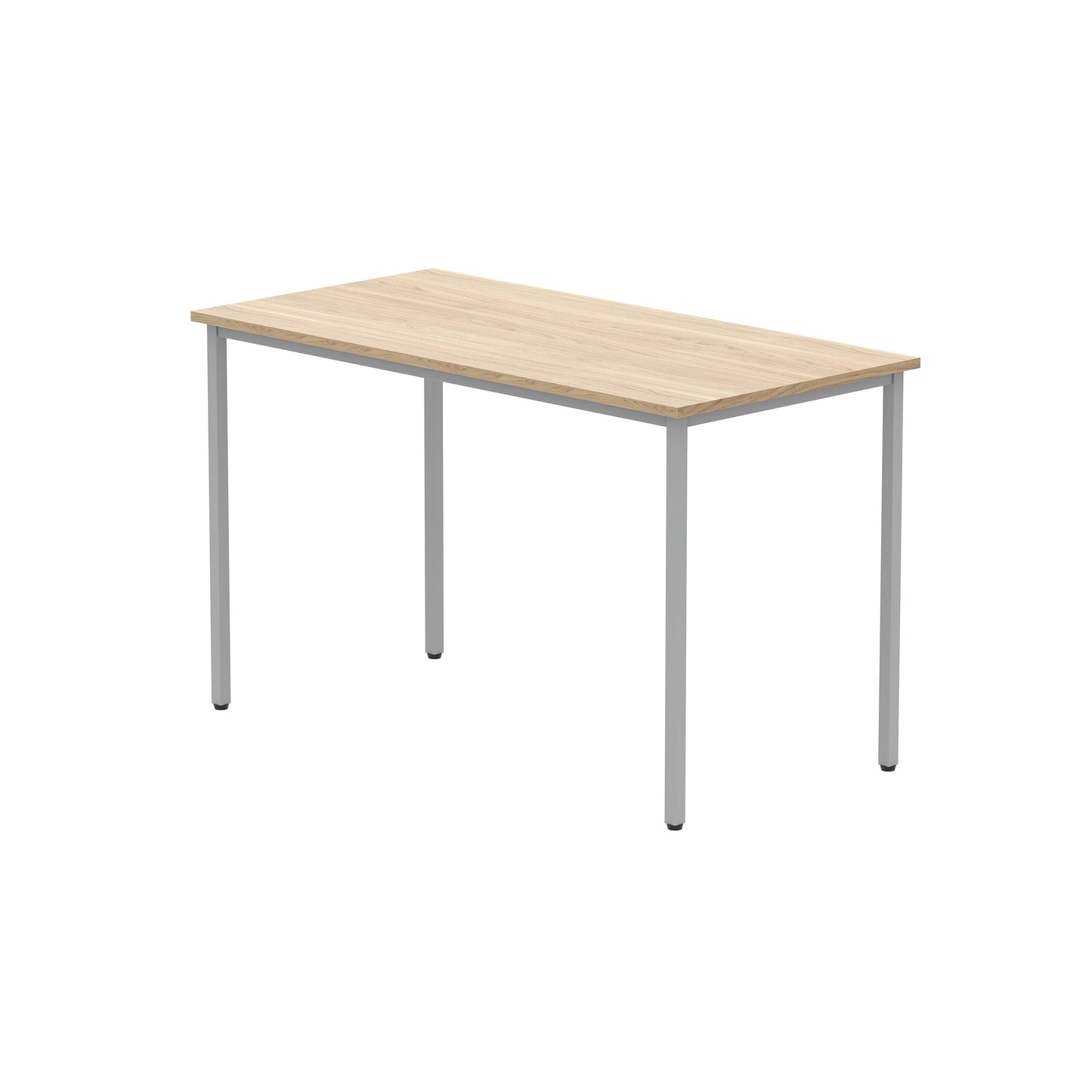 Astin Rectangular Multipurpose Table 1200x600x730mm Canadian Oak/Silver KF77736